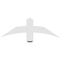 Ekena Millwork Bellingham Architectural Grade PVC Gable Bracket, 36"W x 12"H x 2"D x 4"F, 8/12 Pitch GBP036X12X0204BEL00 - alternate 3